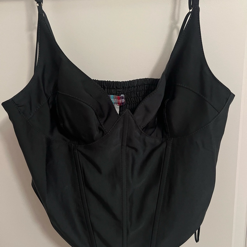 Urban Outfitters Black Smocked Top